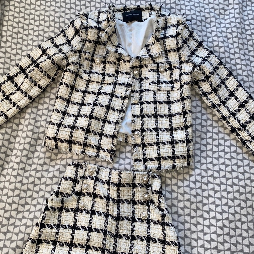 Tweed Jacket and Shorts Co-Ord Set